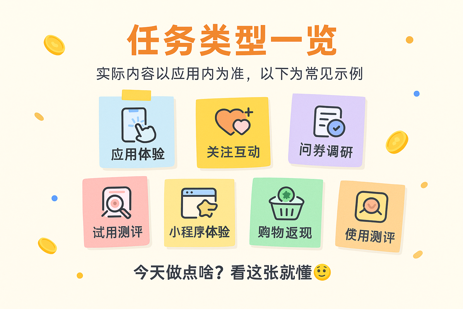 任务类型界面示例